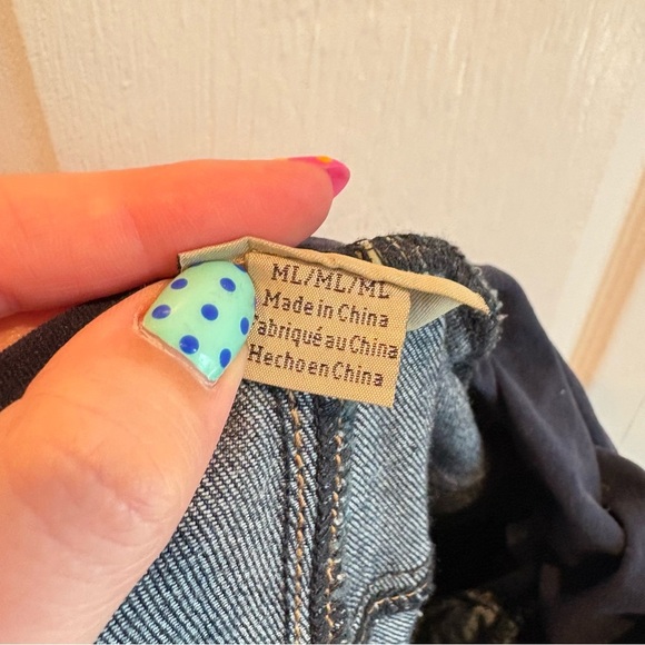 Indigo Blue Skinny Maternity Jeans - Size Maternity Large - Picture 4 of 5